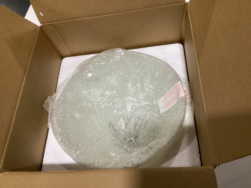 Condition photo showing New/Like New for progress lighting 2-light ceiling fan light, bravo collection, indoor, p2650-01wb, antique bronze;brushed nickel unfinished
