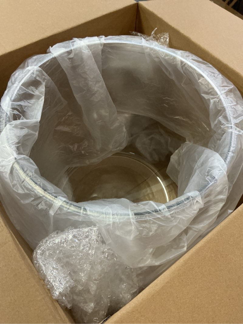 Condition photo showing Good Condition for geelin 5 gallon plastic fish tank large bowl shatterproof with crystal clear clarity for terrarium, flower vase centerpiece gift for fish lovers (round) 5 gallon round