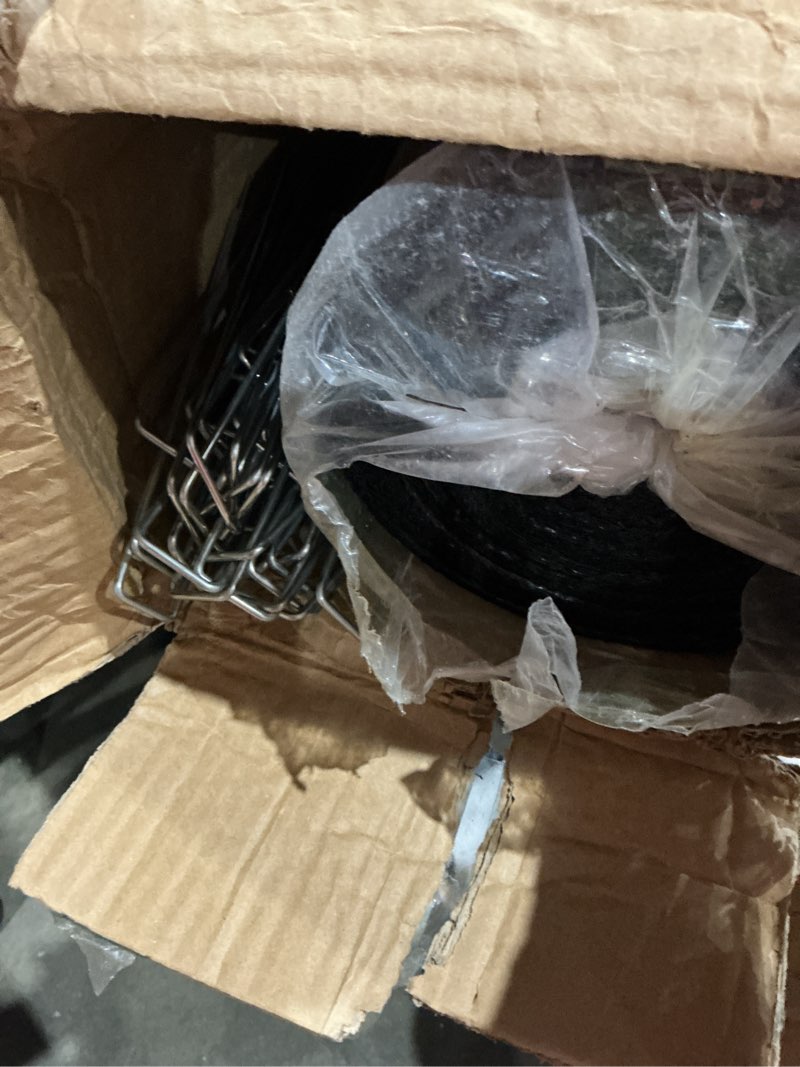 Condition photo showing Good Condition for 5ft x300ft black weed barrier 3.5oz landscape premium fabric heavy-duty woven ground cloth with superior permeability weed control convenient design 3.5oz-5ftx300ft black