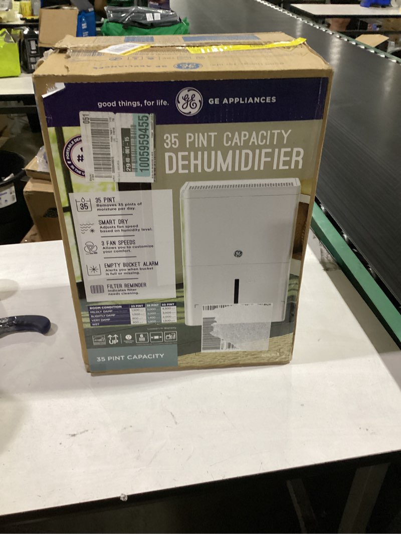 Condition photo showing Good Condition for ge® 50 pint smart portable dehumidifier with smart dry for wet spaces