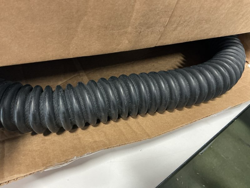 Condition photo showing As Is for Dayco 63520 Garage Exhaust Hose with 2” I.D. x 11’ Length