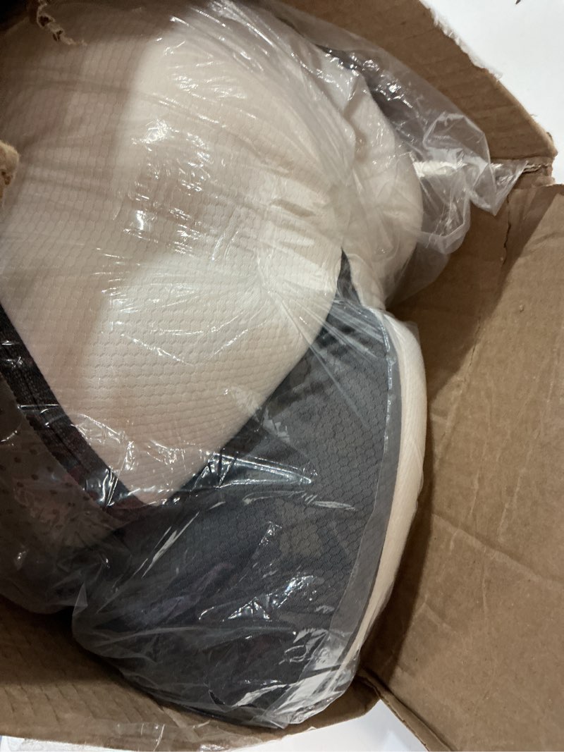 Condition photo showing Good Condition for reading pillow for sitting in bed, 22”h back pillow for sitting up,lumbar rest & neck support bed pillows,backrest bed chair with arms for reclining,gaming,resting,watching tv in couch or floor grey&white