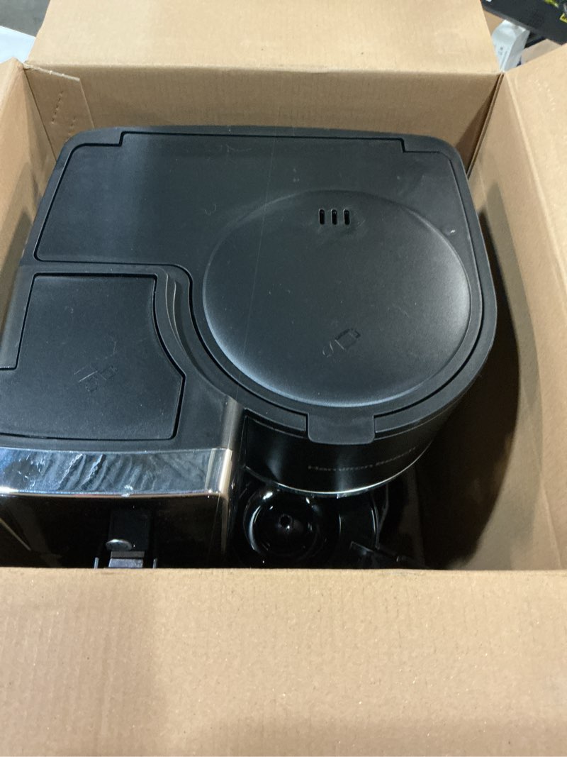 Condition photo showing Good Condition for hamilton beach 2-way 12 cup programmable drip hot and iced coffee maker & single serve coffee machine, glass carafe, auto pause and pour, black (47500j)