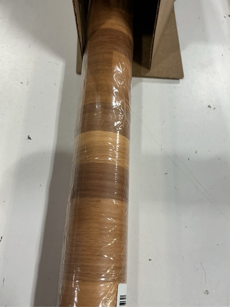 Condition photo showing New/Like New for veelike butcher block contact paper for countertops waterproof wood contact paper 24''x118'' self adhesive renter friendly wood wallpaper peel and stick countertop vinyl wrap for desk cabinets kitchen 24" x 118" brown