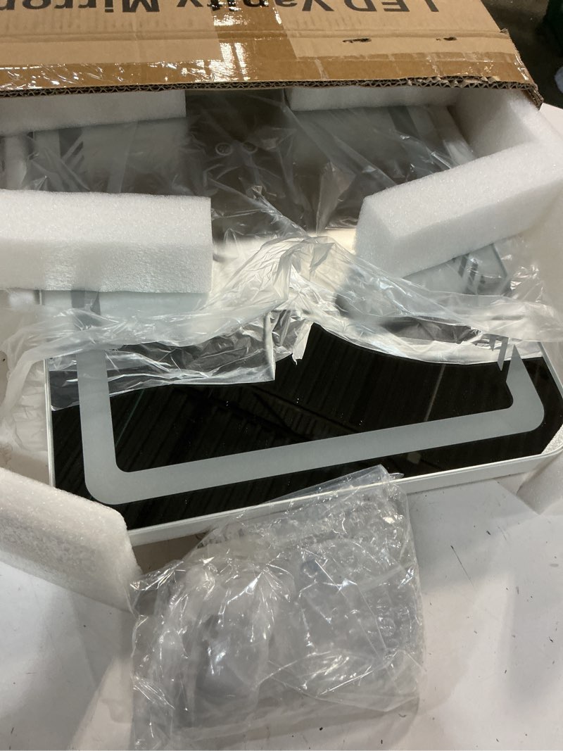 Condition photo showing Good Condition for vanity mirror with lights, height-adjustable & 360° rotation, 1/10x magnification, three color lighting modes, makeup mirror smart touch control, large vanity desk mirror (17.5in,white)
