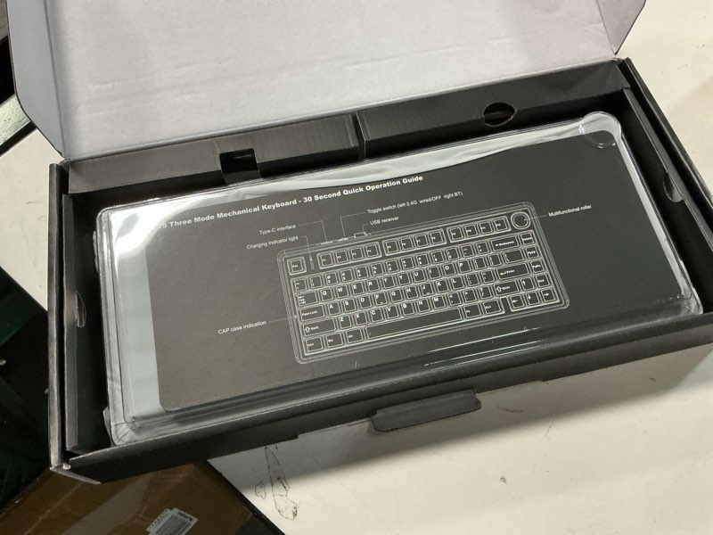 Condition photo showing Good Condition for AULA F75 Pro Wireless Mechanical Keyboard,75% Hot Swappable Custom Keyboard with Knob,RGB Backlit,Pre-lubed Reaper Switches,Side Printed PBT Keycaps,2.4GHz/USB-C/BT5.0 Mechanical Gaming Keyboards F75 Pro-Black