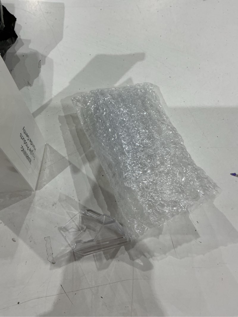 Condition photo showing Good Condition for boao 12 packs thicked card display stand 2.24" small easel stands acrylic picture holder stands mini coin display easel baseball sports trading graded card holder for challenge coin photo psa(clear)