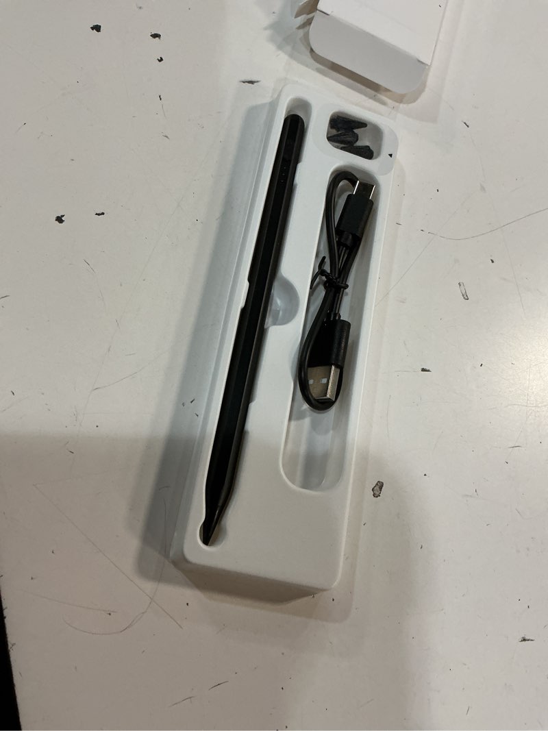 Condition photo showing As Is for stylus pen for apple ipad a16/11th 2025-2018 ipad pencil a16/11/10/9/8/7/6,air 11"/13" m3/m2/5th-3rd,pro 13"/11"/m4/12.9",mini a17 pro/6/5th stylus palm rejection tilt sensitivity fast charge-black