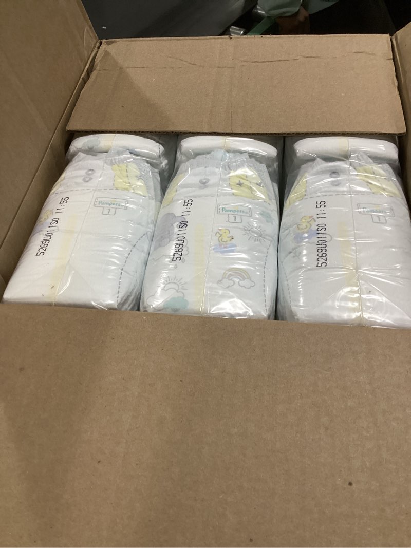 Condition photo showing New/Like New for Pampers Swaddlers Diapers Size 1  198 Count (Select for More Options)