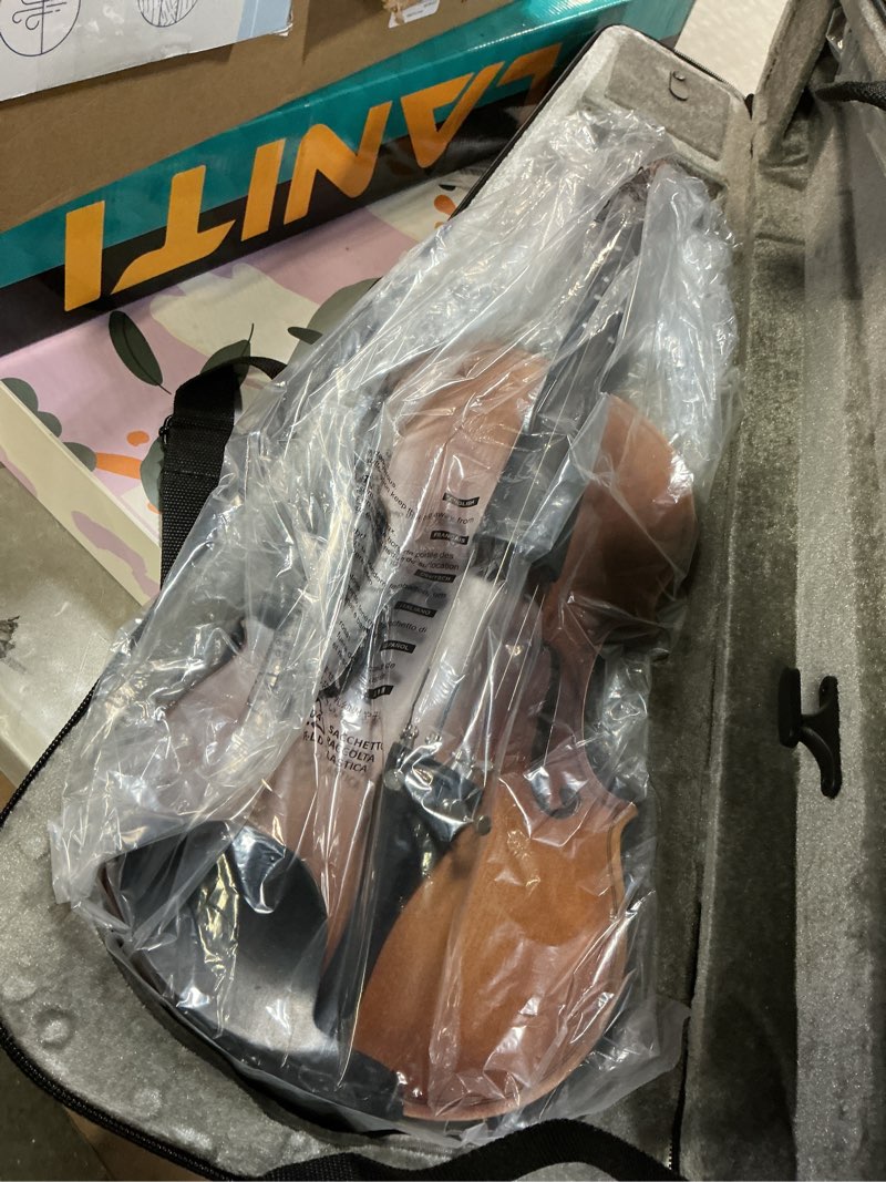 Condition photo showing Good Condition for Eastar 3/4 Violin Set Fiddle EVA-3 Matte fo Beginners with Hard Case, Rosin, Shoulder Rest, Bow, and Extra Strings (Imprinted Finger Guide on Fingerboard) 3/4 Matte