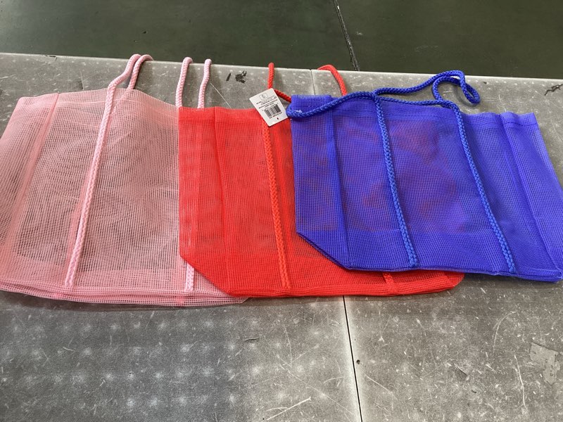 Assorted Of Beach Tote Three Different Colors ,Navy /Red / Pink ,Total Of 12 