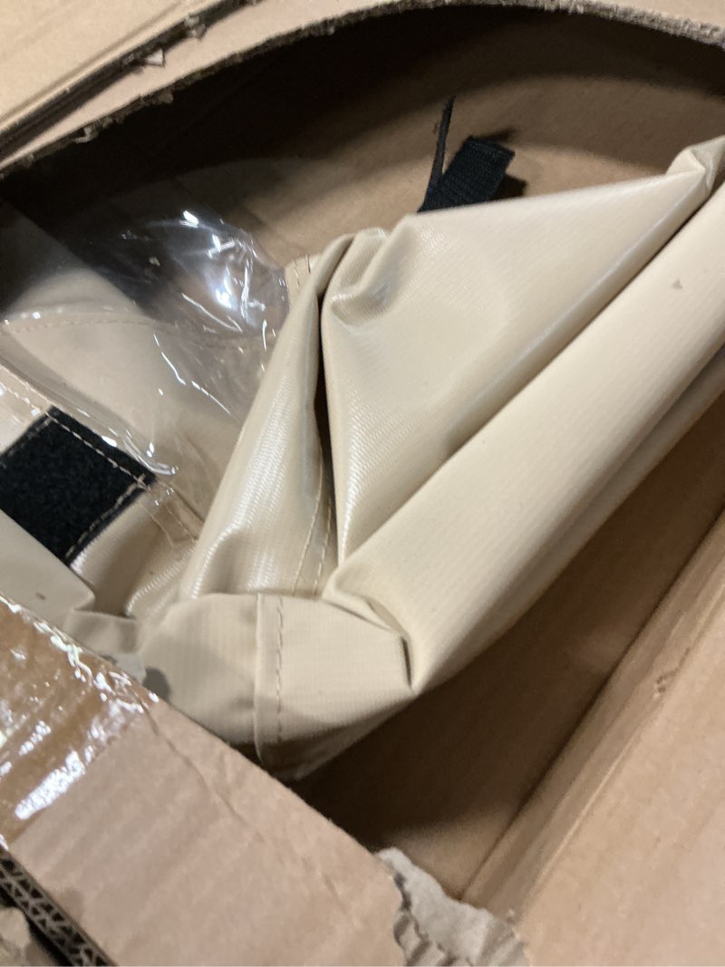 Condition photo showing Good Condition for golf cart universal rear bag rain cover kit, fits for club car, ezgo, yamaha (beige/black)