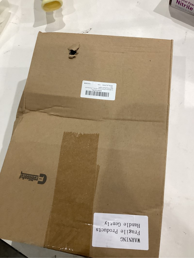 Condition photo showing Good Condition for 2 Pack Thanksgiving Decorations for Home Rustic Jar Wall Decor Rustic Hanging Mason Jar Sconces with Remote Control LED String Lights for Thanksgiving Fall Gift Party Favors