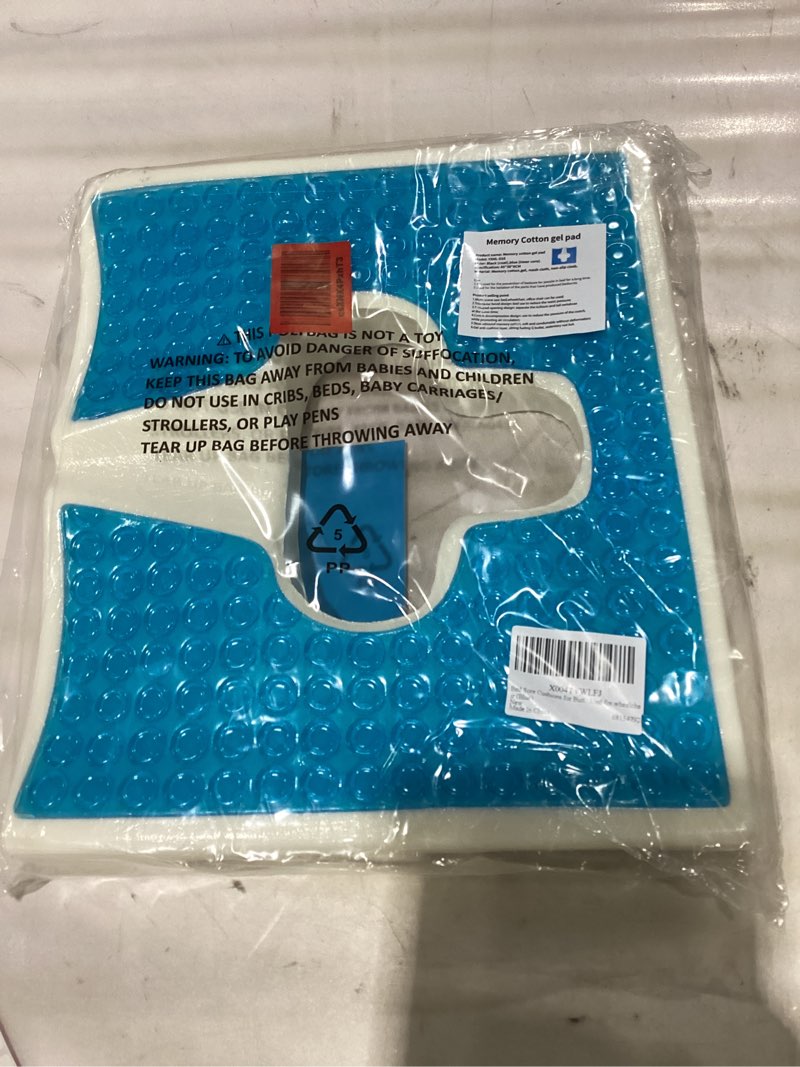 Bed Sore Cushions for Butt, T Shaped Triangular Slope Design Gel Memory Foam Cushions for Pressure S