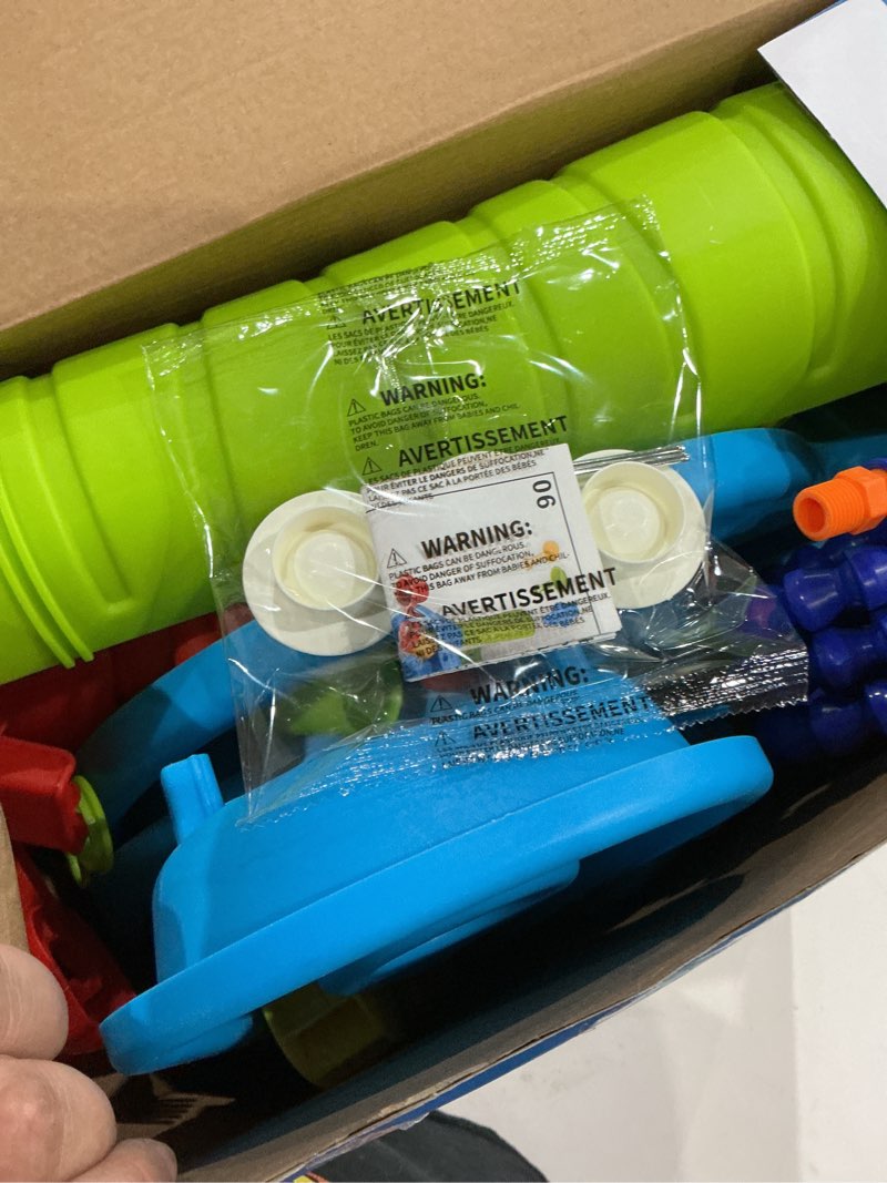 Condition photo showing Good Condition for water table for kids ages 4-8 with water pumb, summer outdoor sand water table for boys girls, kids water and sand activity sensory toys for toddlers age 3-8 3-tier elephant sand and water table