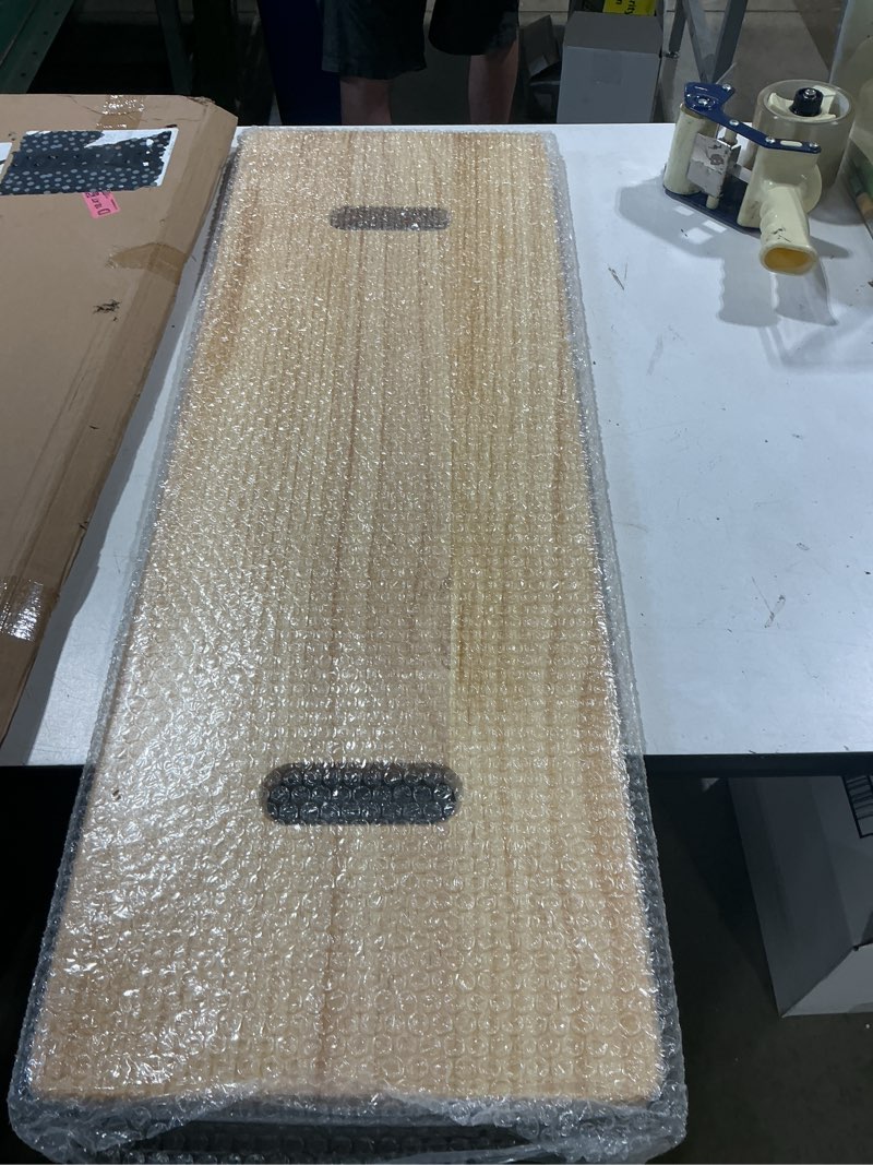 Condition photo showing Good Condition for slide transfer board with handles,made of heavy-duty wood,mobility aid for senior and handicap,load capacity up to 500 lbs,36 * 12.8 * 0.75