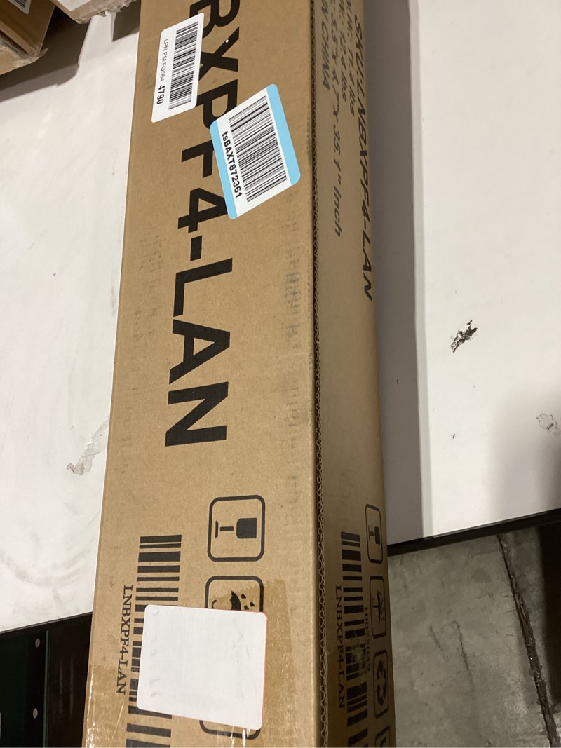 Condition photo showing New/Like New for Room Divider, 4 Panel Upgraded Folding Privacy Screen, 88” Highly Secretive Separation with 3 Metal Feet, Partition Screen, Lightweight Freestanding Wall Divider Bedroom (Grey) Grey 4 Panel