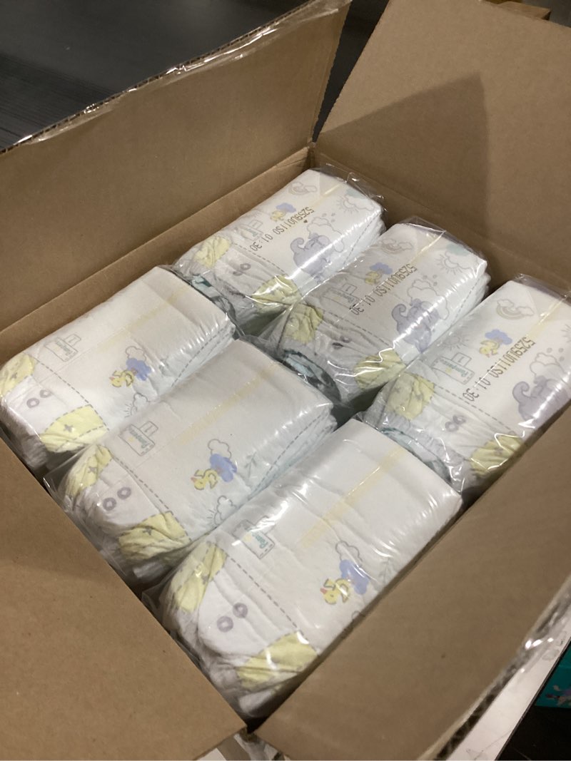 Condition photo showing Good Condition for Pampers Swaddlers Diapers, Size 1 (8-14 lbs), 198 Count, Absorbent, Keeps Baby Dry and Comfortable, Skin Safe Disposable Baby Diaper (Packaging May Vary)