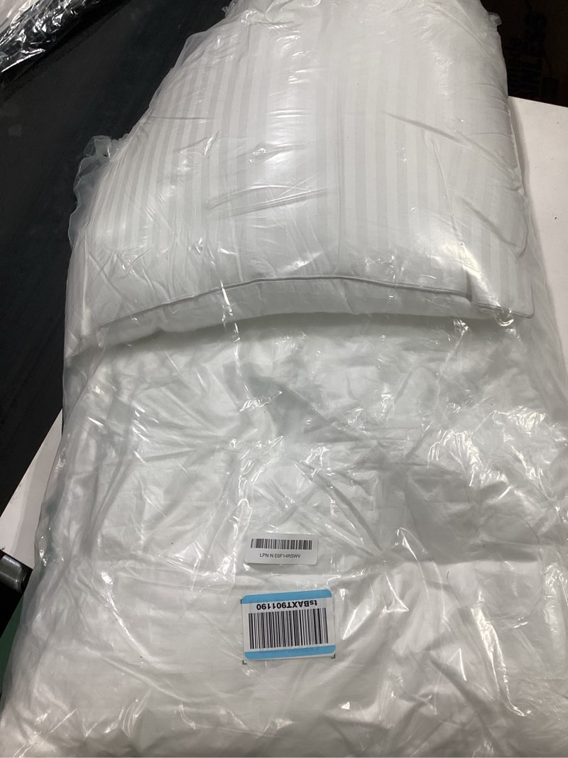 Condition photo showing Good Condition for oubonun 24 x 24 throw pillow inserts, firm and fluffy decorative square pillows for couch bed sofa with soft cotton cover white cushion with down alternative pack of 2 24x24 inch (pack of 2)