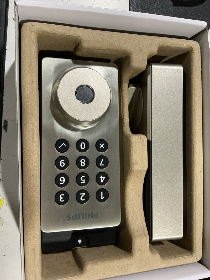 Condition photo showing Good Condition for philips wi-fi door lock, wifi smart lock keyless entry deadbolt for front door, remote control, built-in wifi, app fingerprint passcode unlock, auto locking nickel keypad