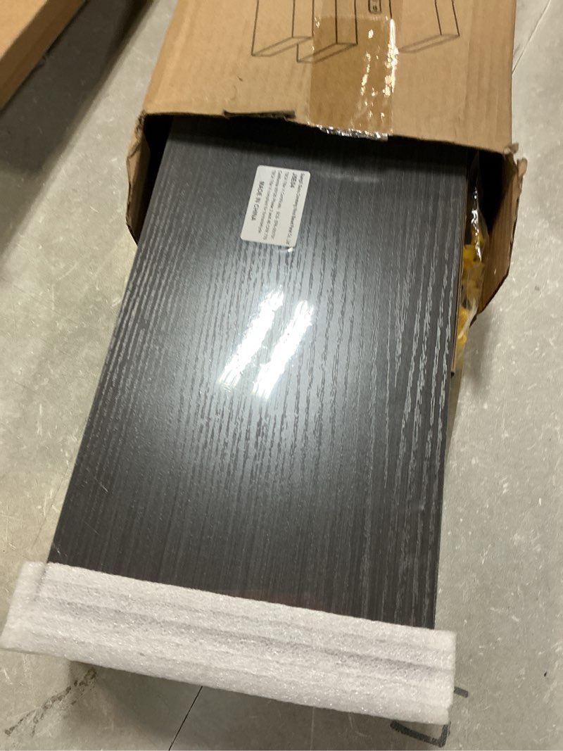 Condition photo showing Good Condition for BAYKA Floating Shelves for Wall, Wall Mounted Rustic Wood Shelves for Bathroom, Bedroom, Living Room, Kitchen, Hanging Shelf for Books/Storage/Room Decor with 22lbs Capacity (Black, Set of 3, 15.7in) A. Black - Universal Classic Style 15.7inches