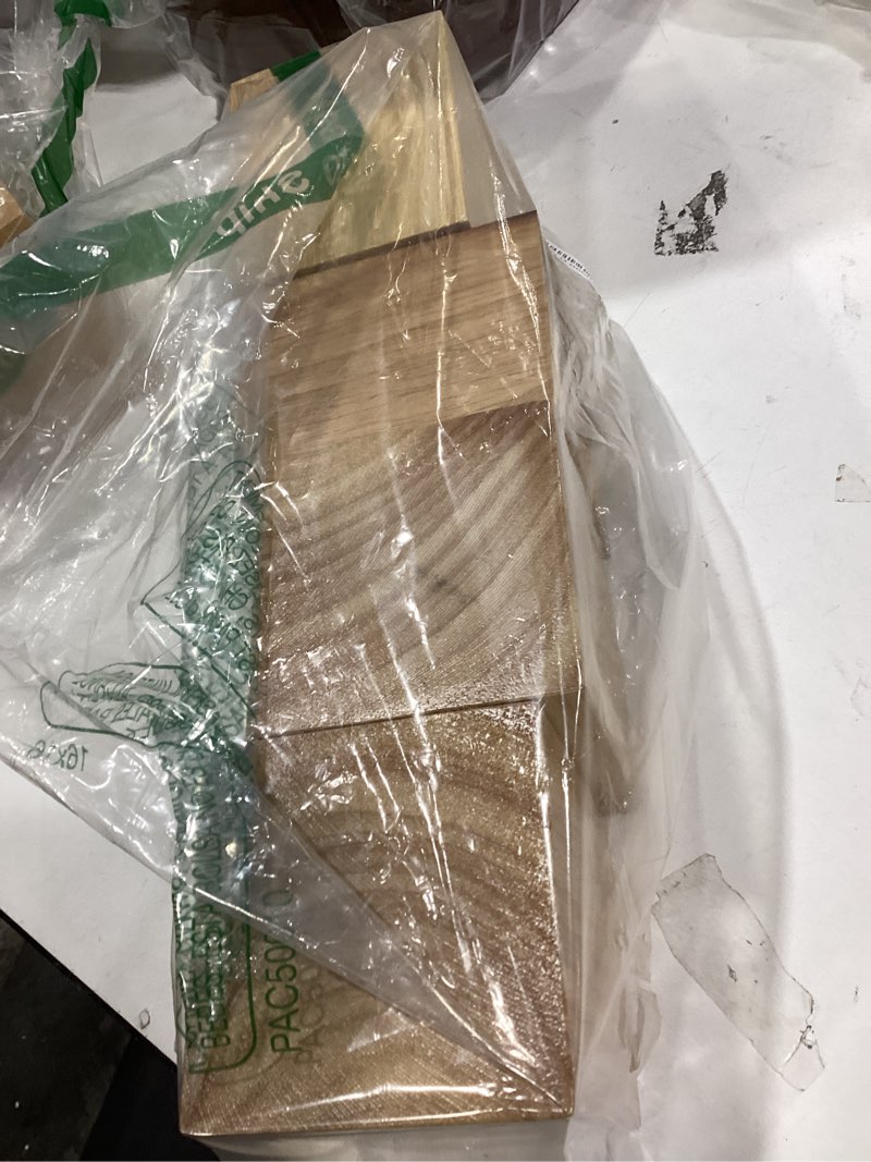 Condition photo showing Good Condition for GNIEMCKIN Set of 4 Wood Bed Risers, 4 Inch High, Natural Wood Furniture Lifters, Heavy Duty Sofa risers for Sofa, Bed, Chair, Table