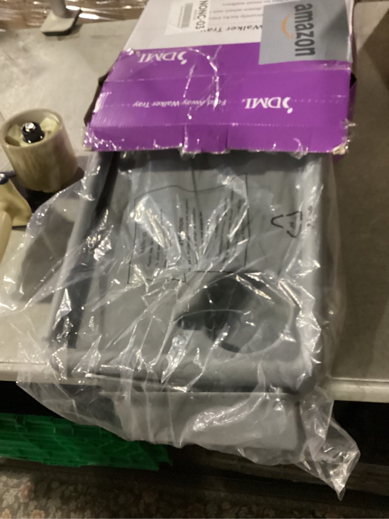 Condition photo showing New/Like New for StrongArm Solid Gray Walker Tray with Cup Holder, Tray for Folding Walkers, Food Tray, Walker Accessories, Tray Table for Standard Adult Walkers (Gray)