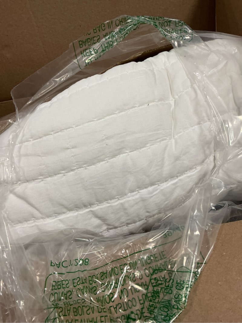 Condition photo showing As Is for roaringwild white queen size quilt bedding sets with pillow shams, full lightweight soft bedspread coverlet, quilted blanket thin comforter bed cover for all season, 3 pieces, 90x90 inches