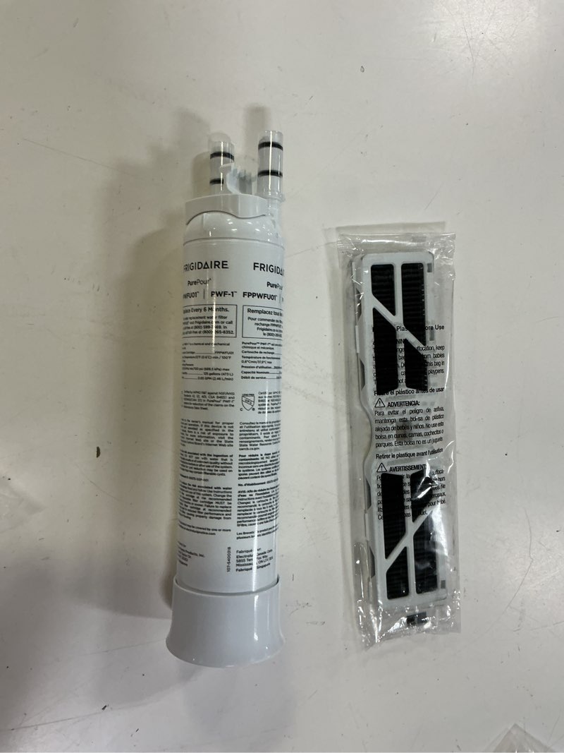 Condition photo showing Good Condition for frigidaire purepour® pwf-1 (fppwfu01) & pureair® af-2 (frgpaaf2) water & air filter combo kit small combo kit