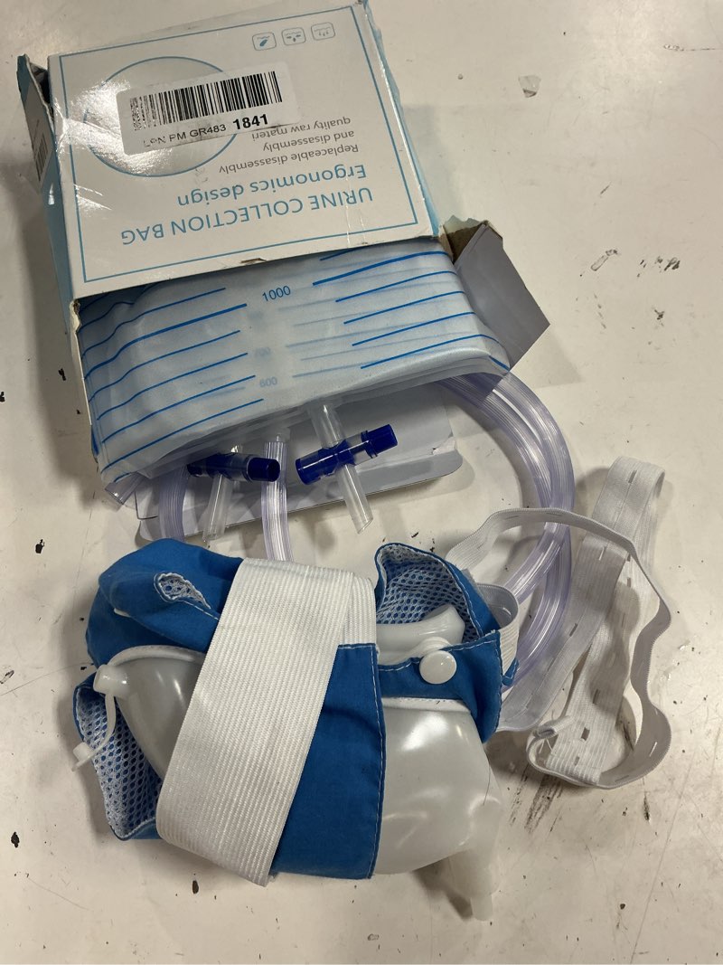 Condition photo showing Good Condition for 2026 upgraded urine collection bag, reusable condom catheter with 1000ml/2000ml urine collector bags, portable wearable urinal for men, nighttime male external catheter for elderly men