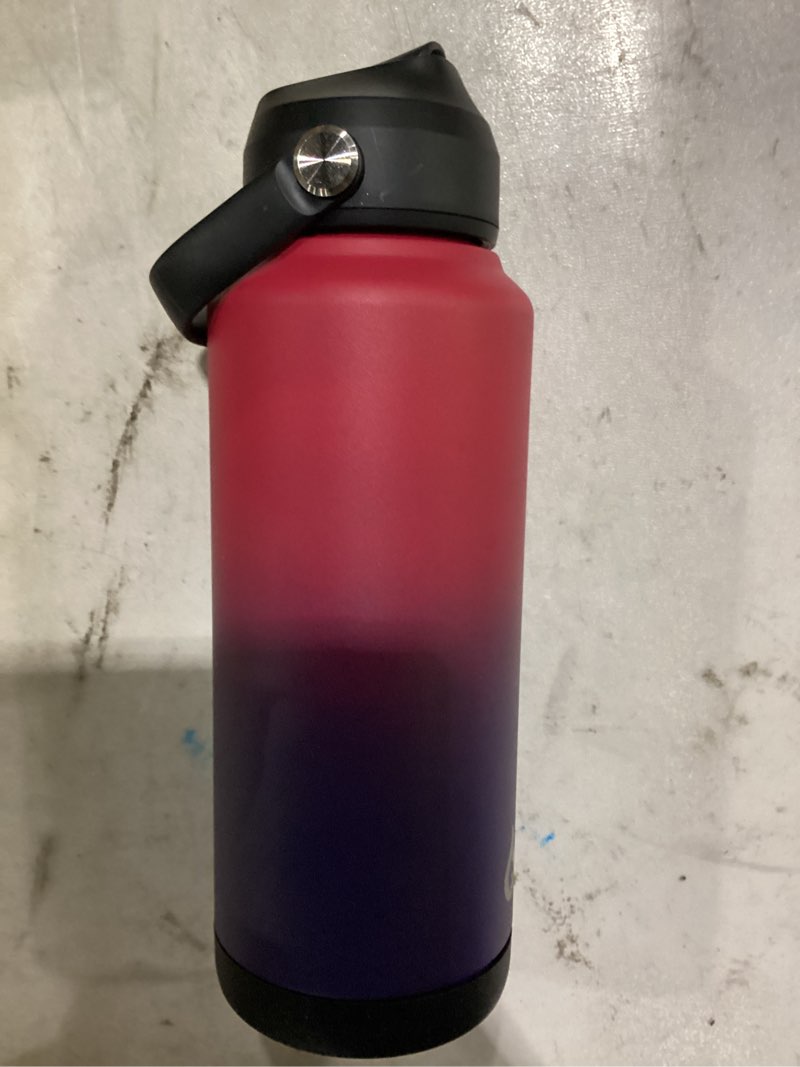 Condition photo showing Good Condition for bjpkpk water bottle with straw lid, 32oz vacuum insulated water bottles, metal stainless steel thermo for sports, travel, bpa free leak proof thermo, cups, flasks, tumblers,charming red charming red 32 ounces