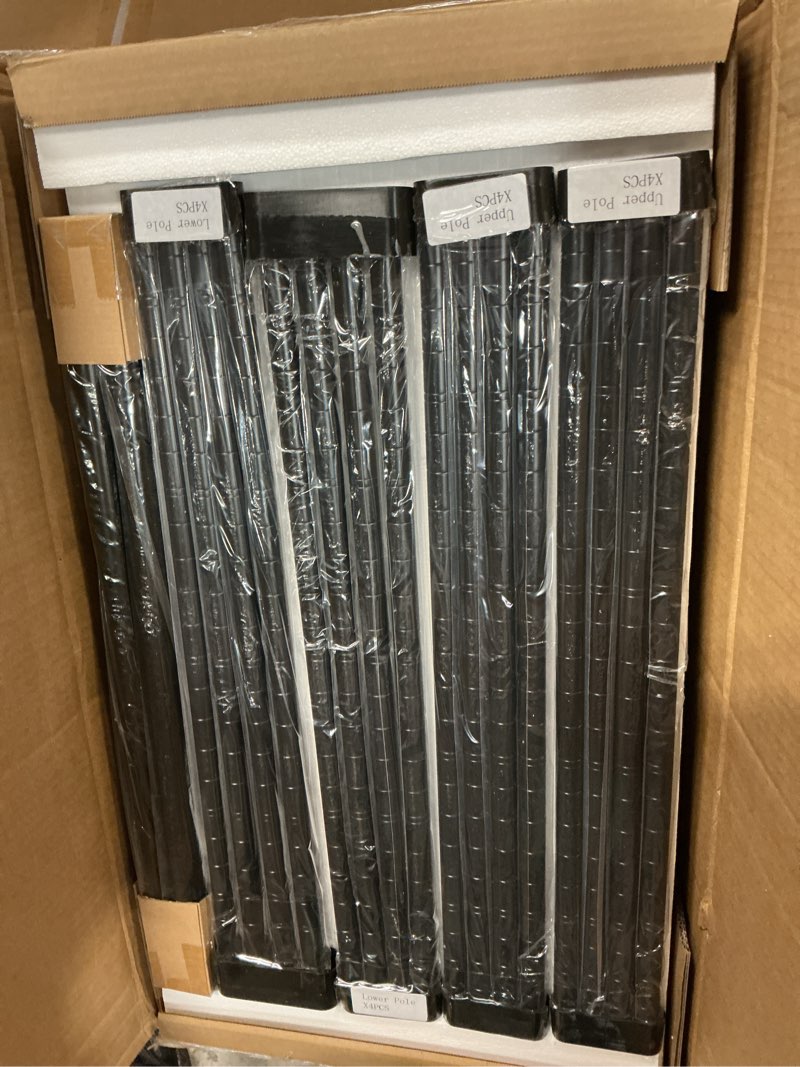 Condition photo showing Good Condition for ulif e7 garment rack, heavy duty clothes storage system with extendable hangers rods, metal clothe rack with 6 wire shelves, (52.3"-72") w x 14.5" d x 71.2" h, load 838 lbs black