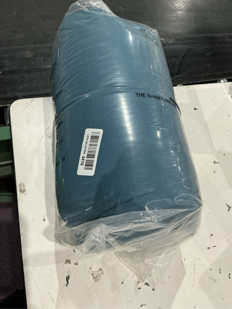 Condition photo showing Good Condition for amazon basics - 2 piece all-season down-alternative comforter bedding set, pinch pleat, twin/twinxl , dark teal, geometric