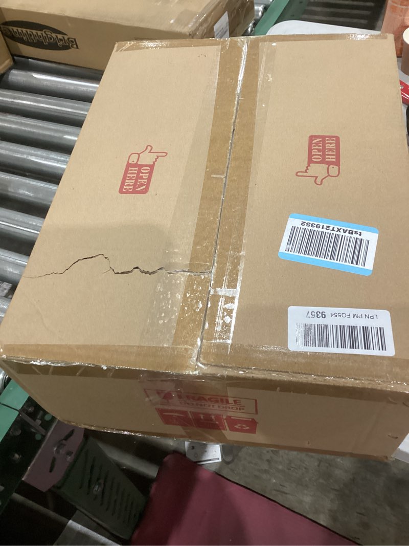 Condition photo showing As Is for BesLowe 30" 5-Light Bathroom Light Fixture, Modern Brushed Nickel Bathroom Vanity Light, Bathroom Lighting Fixtures Over Mirror, Nickel Bathrom Wall Lamp, Wall Lights for Living Room Bedroom Hallway Nickel 5-Light