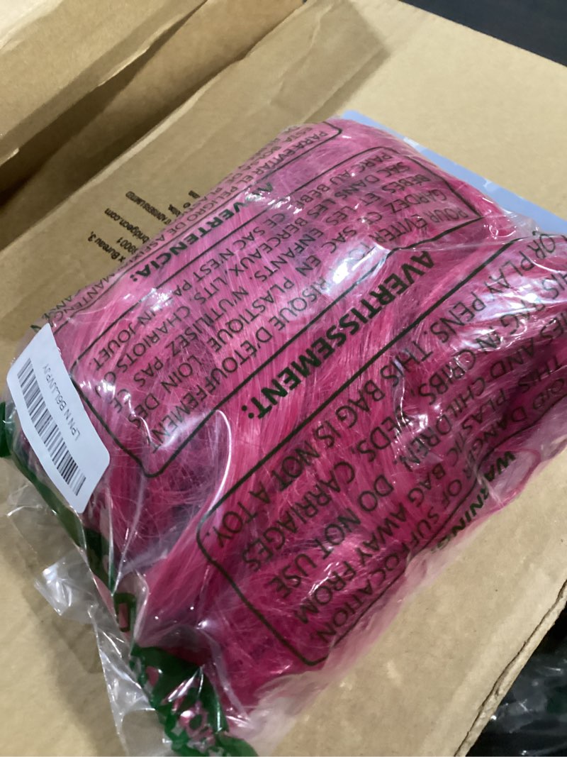 Condition photo showing Good Condition for fantalook long straight hot pink cosplay wig with 2 ponytails for halloween party costume?small size?