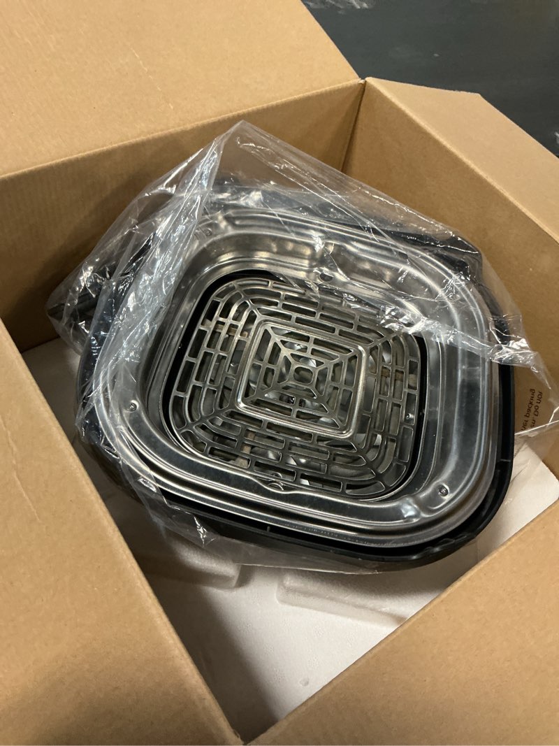 Condition photo showing Good Condition for Ninja Crispi 4-in-1 Glass Air Fryer | 450°F | Non-Toxic | 4QT & 6-Cup Glass Containers w/Lids | Microwave, Freezer, Dishwasher Safe | Max Crisp, Air Fry, Bake, Recrisp | Cyberspace Gray, FN101GY Cyberspace Gray 4 QT
