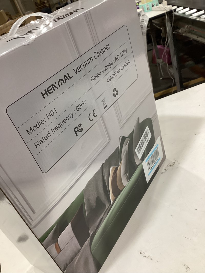 Condition photo showing As Is for HENMAL Corded Electric Vacuum Cleaner H01,600W 22KPA Full-Size Stick Cleaner with 800ML Dual-Layer C