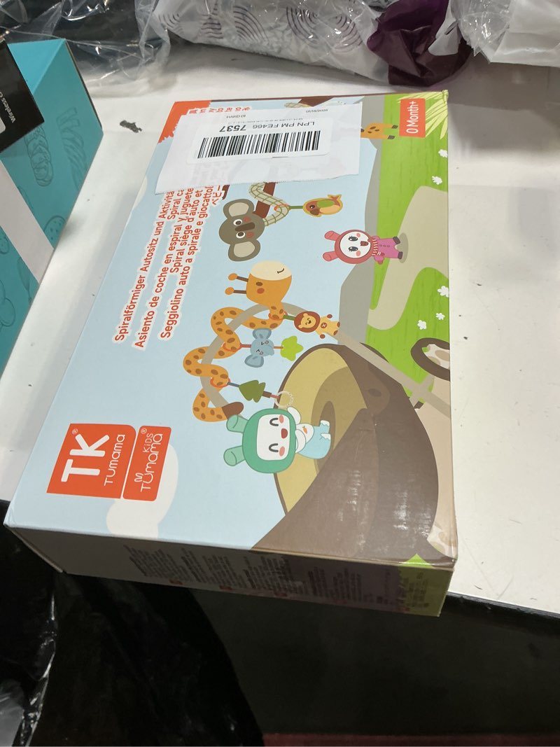 Condition photo showing New/Like New for TUMAMA KIDS Spiral Car Seat & Stroller Activity Toy - Giraffe Textured Play Activity Toy for Sensory Exploration and Engagement, Ages 0 and Up Spiral Toy