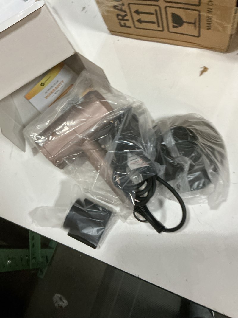 Condition photo showing Good Condition for slopehill professional ionic hair dryer, powerful 1800w fast drying low noise blow dryer with 2 concentrator nozzle 1 diffuser attachments for home salon travel (mocha mousse)
