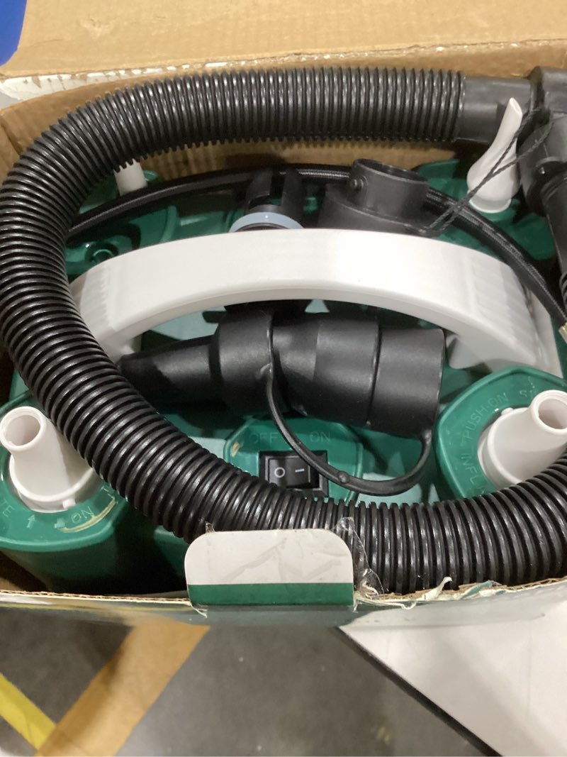 Condition photo showing New/Like New for balloon pump 4-in-1 electric balloon inflator with triple inflating ports for all balloons air filler machine for sports balls inflator deflator for inflatables green