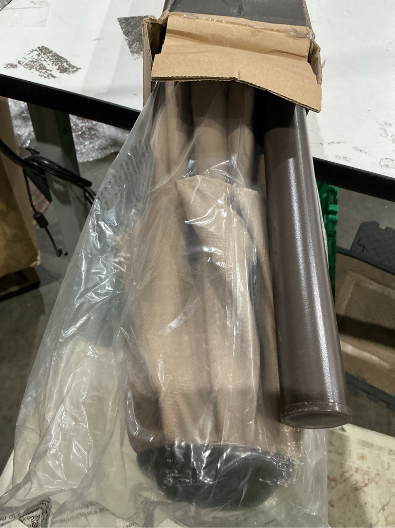 Condition photo showing Good Condition for areshark 7.5ft patio umbrella table market umbrella with 6 sturdy ribs, button tilt/crank, heavy-duty outdoor umbrellas for pool, deck, garden and backyard, khaki khaki 7.5ft