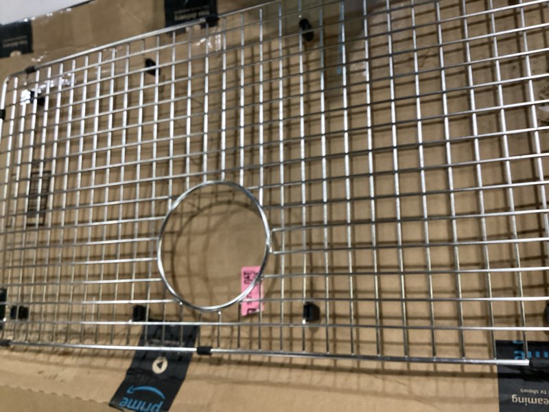 Condition photo showing Good Condition for 221206 sink grid only fit for 32" blanco precis super single, kitchen sink protector grid size 27.6" x 14.6", 304 stainless steel kitchen frame