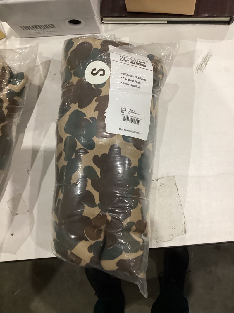 Condition photo showing New/Like New for Rothco X Bear Archery Fred Bear Camo Every Day Hoodie – Camouflage Pullover Hooded Sweatshirt Small
