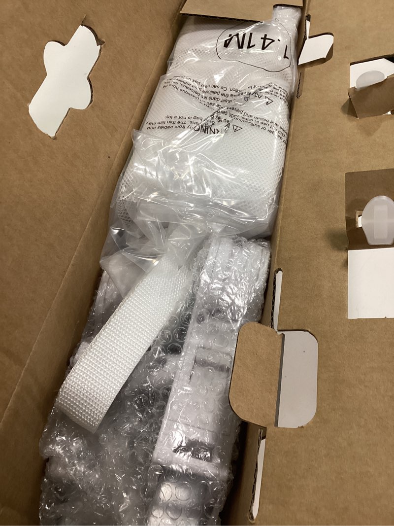 Condition photo showing New/Like New for ComfyBumpy 1-Pack Bed Rail for Toddlers 55.5" L x 19.5" H | Toddler Bed Rails for Twin, Full, Queen & King Mattress Size | Swing Down Rail Guard | Mattress Side Rail for Kids | White White 55.5”L x 19.5”H | 1-Pack