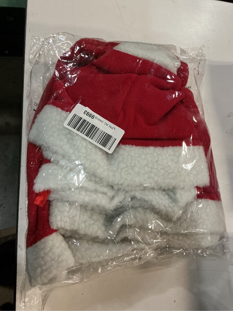 Condition photo showing Good Condition for Girls Santa Costume Christmas Santa Costume for Girls Christmas Holiday Xmas Cosplay Dress Up 9-10 Years