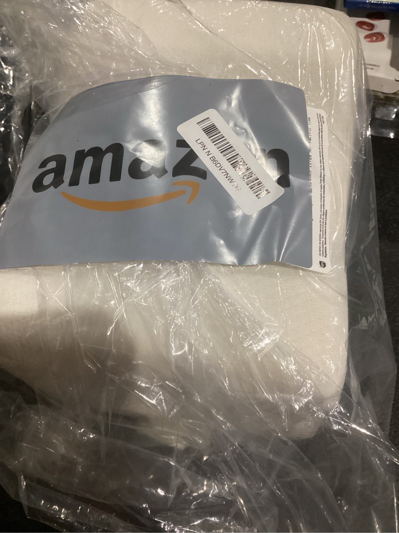 Condition photo showing Good Condition for everlasting comfort memory foam knee pillow for side sleepers – sciatica pain relief pillow, removable strap support – leg pillows for sleeping alignment, knees, back & hip cushion white standard