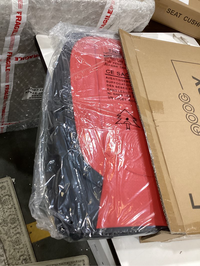 Condition photo showing New/Like New for AOOG Leather Car Seat Covers with Car Backseat Organizer, Universal fit Automotive Vehicle Most Sedan SUV Pick-up Truck (Front Pair, Burgundy) FRONT PRIR BURGUNDY