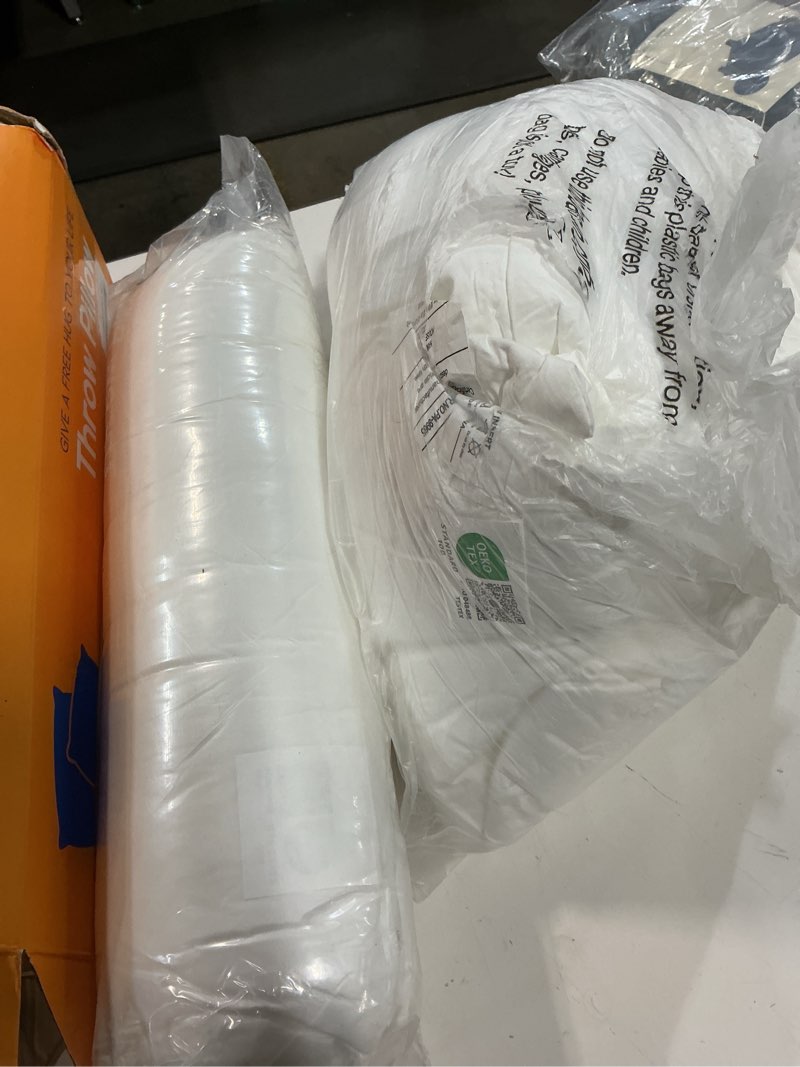 Condition photo showing Good Condition for artscope synthetic down pillow insert, 18x18 down alternative throw pillow insert. ultra soft fluffy sleeping pillow with 100% cotton cover, decorative pillows set of 2-white. white 18x18 inch (pack of 2)