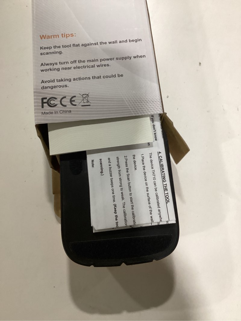 Condition photo showing New/Like New for Stud Finder Wall Scanner 5-in-1 - Detector for Wood, Metal, Joists, Pipes, and AC Wires, Upgraded New version Intelligent Chip, High-Definition LCD Display Screen & Audible Alarm Orange