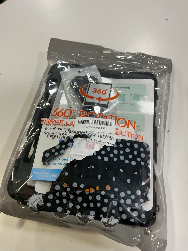 Condition photo showing New/Like New for case for ipad air 11 m4 2026/ m3 2025/ m2 2024: silicone cover for ipad air 5th & 4th generation 10.9 inch (2020/2022) with screen protector- stand- handle- shoulder strap- pencil holder black+black ipad air 11 7th/6th/5th/4th generation